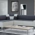 Kursi Sofa Minimalis Kombinasi Abu Kebiruan dan Putih