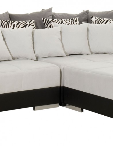 Black and White Sectional Modern Minimalis Sofa